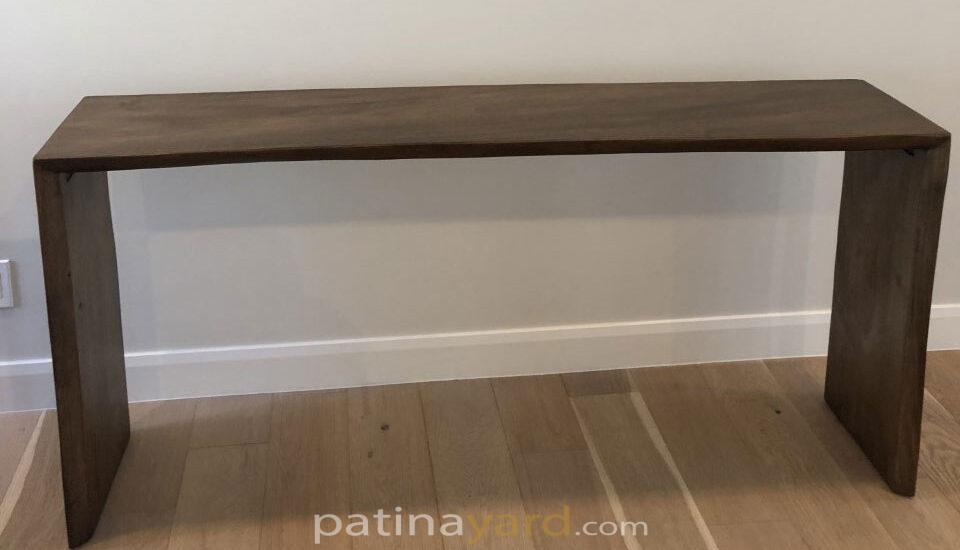 waterfall live edge side table