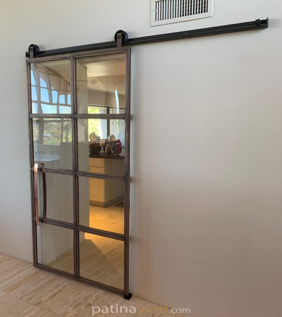 custom metal barn door