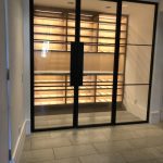 Wine Room Metal and Glass Doors
