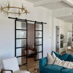 Sliding Metal and Glass Barn Doors