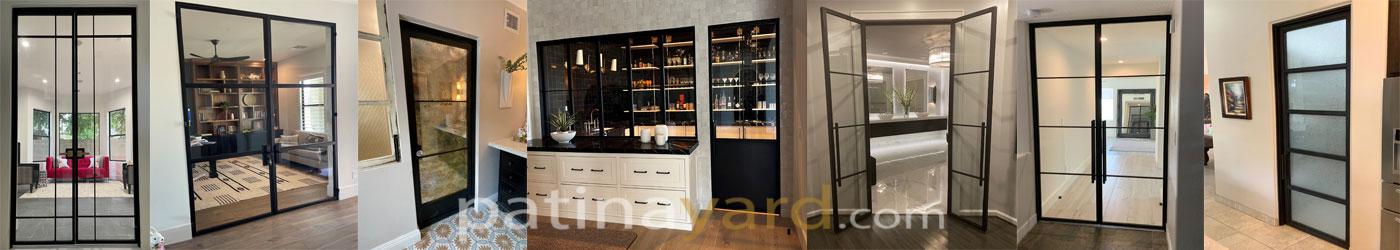 Interior Metal and Glass Doors - Patina Yard Custom Furniture & Doors