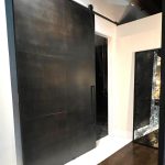 Contemporary Metal Panel Barn Door