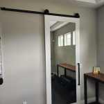 Mirrored Shaker Barn Door