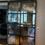 8 Panel Antique Mirror Barn Door