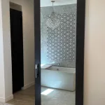 Mirror Inset Shaker Style Barn Door