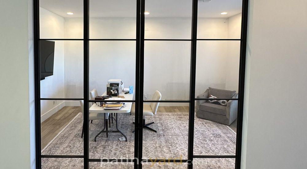 Concealed track sliding door