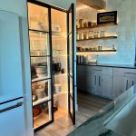 Metal and Glass Pantry Double Doors