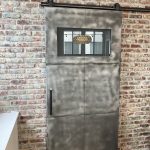 Zinc Barn Door With Window