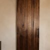 Concealed track walnut barn door