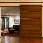 Oak Veneer Concealed Track Door