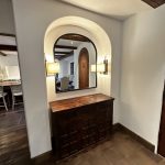 Arch Bath Mirror with Blacken Metal