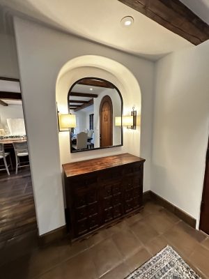 jim arch mirror Arch mirror with blacken steel frame
