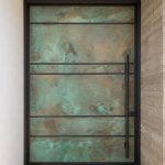 Copper Pivot Door