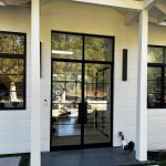 Metal and Glass Double Entry Doors