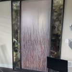 3 Form Barn Door with Antique Mirror Sides