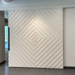 Large Chevron Pattern Barn Door