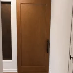 Single Panel Stained Barn Door