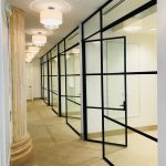 Warehouse Style Steel Frames with Glass Doors and Sidelight