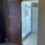 Alder Stained Wood Barn Door