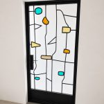 Artsy Wine Room Door