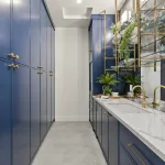 Brass and Glass Shelving