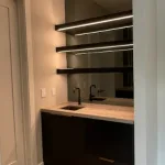 Cantilevered Wood Shelves