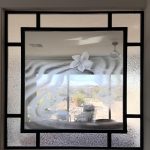 Etched Glass Interior Window