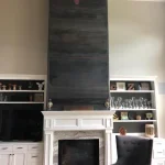 Fireplace Wall Steel Facade
