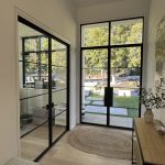 Front Metal and Glass Hinged Doors
