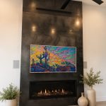 Hot Rolled Metal Fireplace