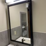 Industrial Mirror with Rivets