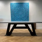Industrial Metal Dining Table Base