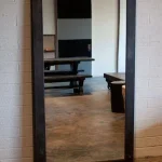 Industrial Metal Framed Mirror
