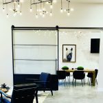 Large Single Barn Door with Toekick