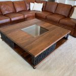 Large Walnut Coffee Table