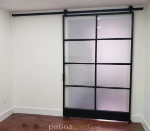 large single warehouse style with satin glass finish