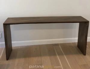 waterfall live edge side table