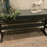 Metal and Glass Side Table