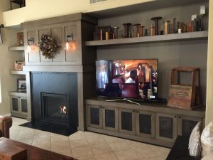 steel fireplace surround