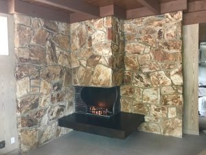 metal hearth and metal design panels and sticks