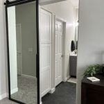 Mirror and Metal Sliding Door
