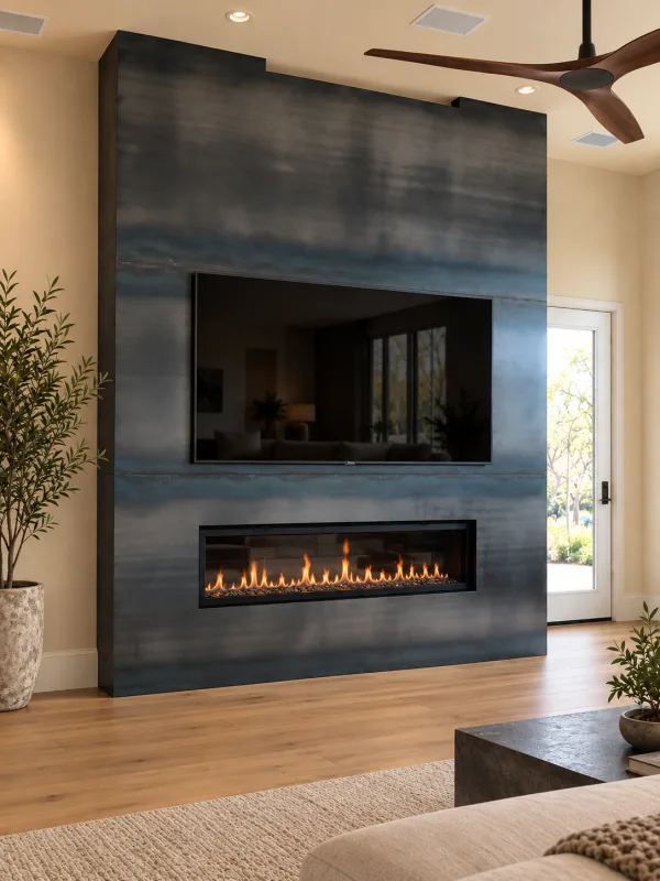 Raw Steel Fireplace raw hot rolled steel fireplace panels
