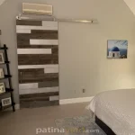 Reclaimed Wood and Satin Steel Panels