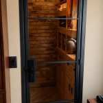 Single Metal and Glass Whiskey Room Door