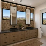 Sliding Master Bath Mirrors