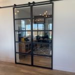 Sliding Metal and Glass Doors