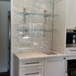 Stainless Steel and Glass Bistro Shelves