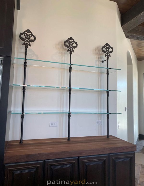metal steel bistro and decorative finials