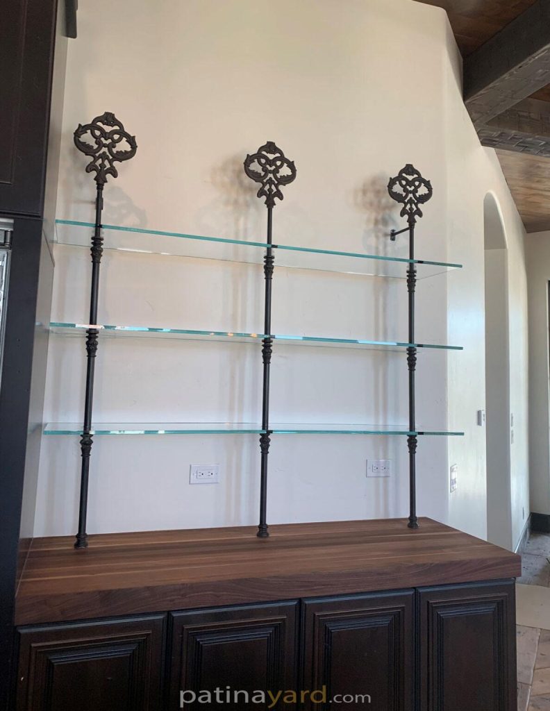 metal steel bistro and decorative finials
