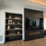 Steel Fireplace with Steel Clad Shelf Nook